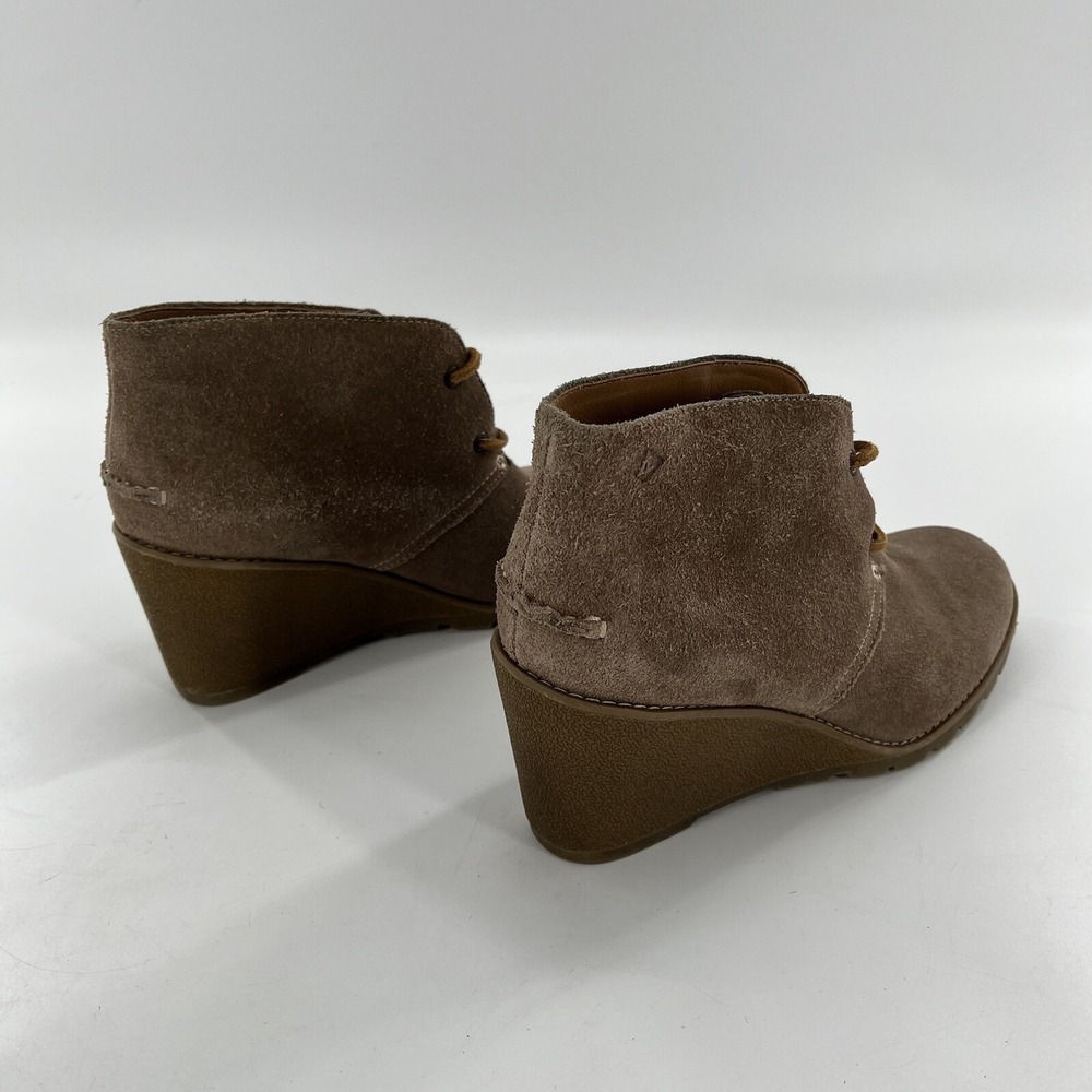 Sperry Top Sider Harlow Wedge Ankle Bootie Womens 8 M Suede Leather Stella Prow - Picture 8 of 16